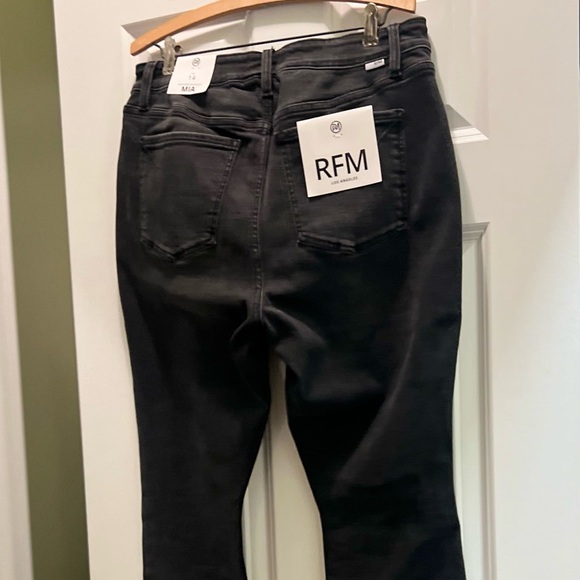 NWT RFM Mia High Rise Black Tummy Control Side Panel Bootcut Jeans - Picture 14 of 15